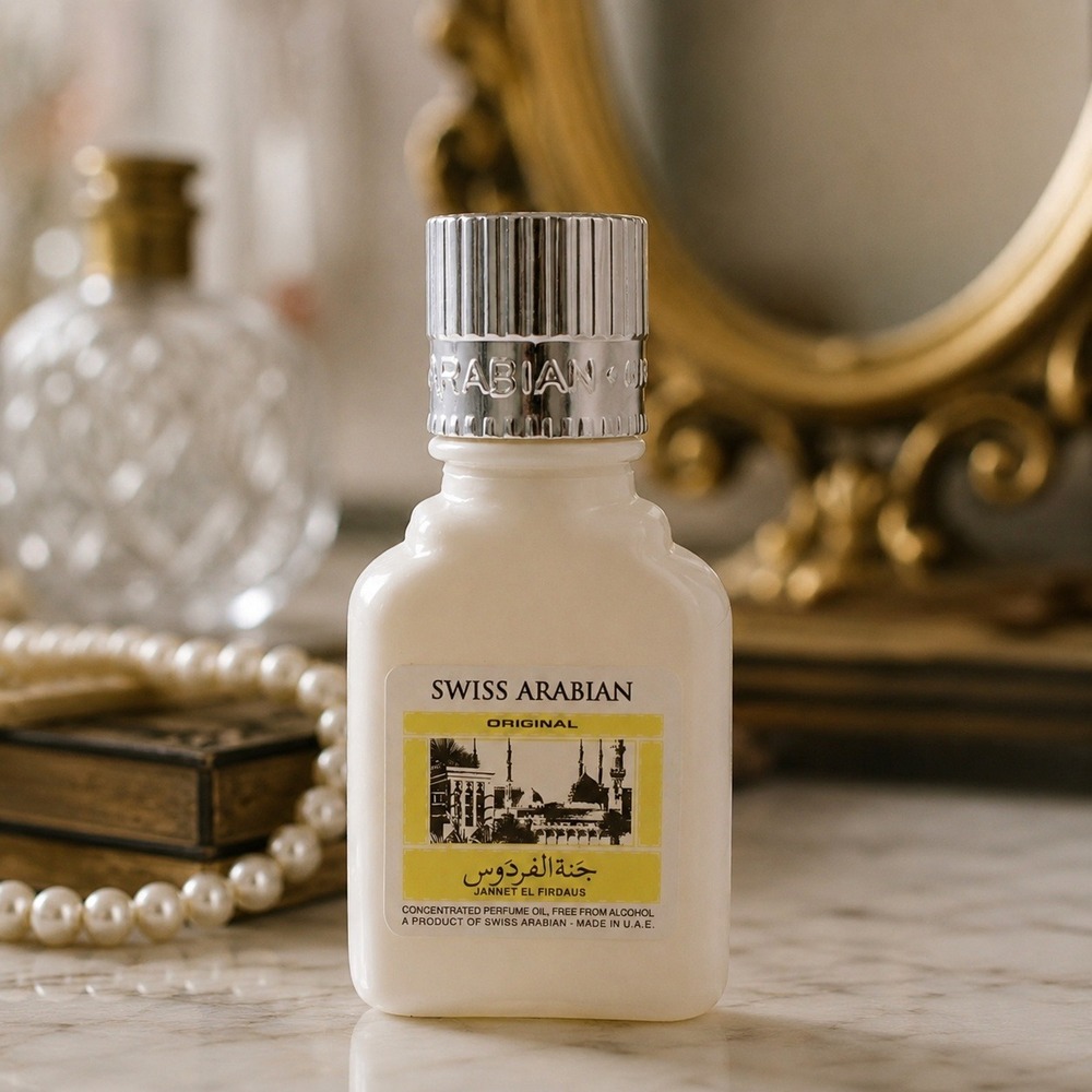 Swiss Arabian Jannet El Firdaus Original Perfume Oil Alcohol Free‎ 9ml U.A.E.